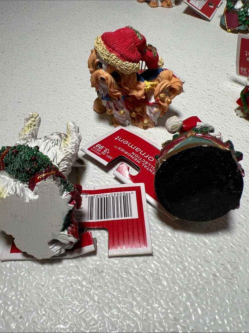Sentimental Memories Holiday 6 Cats & 2 Dogs Figurine Ornaments - Resin New